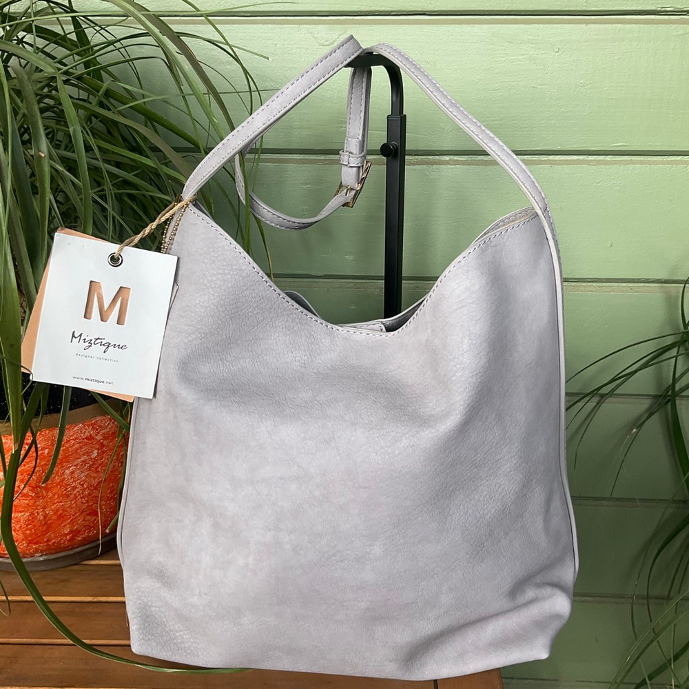 Miztique Gray Hobo Bag NWT